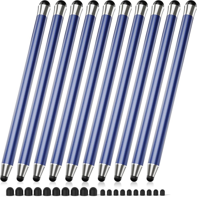 maylofi Stylus Pen for Touchscreen 10Pcs, 2-in-1 High Sensitivity & Precision Stylists pens, Stylus Pen for iPad/iPhone/Samsung/Android Tablets and Universal Capacitive Touch Screen (Blue) - Image 1